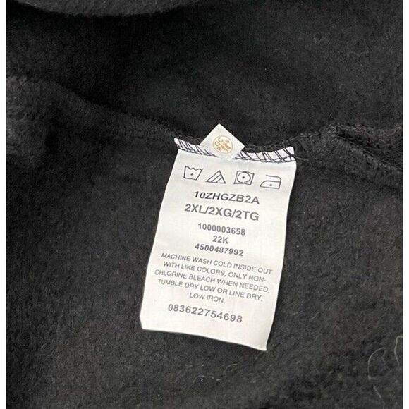 Wrangler Authentics Men’s 2XL Black 1/4 Zip Sweater Pullover Jacket Fleece - Picture 4 of 4